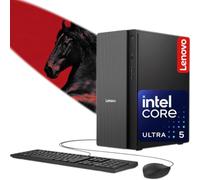 Lenovo IdeaCentre - Escritorio de torre empresarial seguro y productivo, Intel 10-Core Ultra 5 225, 32 GB DDR5 RAM, 1 TB de almacenamiento (SSD de 512 GB y disco duro de 500 GB), HDMI + VGA, Wi-Fi 6E
