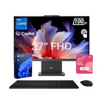 Lenovo IdeaCentre I Pro Business All-in-One, Next Gen AI, pantalla táctil FHD de 27 pulgadas 100Hz, i5-13420H, RAM DDR5 de 32 GB, SSD de 2 TB, Wi-Fi 6, cámara web, KB y M inalámbricos, paquete con