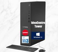 Lenovo IdeaCentre Tower - Ordenador de escritorio | CPU Intel de 14ª generación de 4 núcleos i3-14100 | RAM DDR5 de 16 GB, SSD PCIe de 2 TB + disco duro de 1 TB | Puertos de monitor (HDMI+VGA) | RJ-45