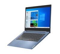 Lenovo IdeaPad 1 14 14 pulgadas ordenador portátil, pantalla HD de 14 pulgadas (1366 x 768), procesador Intel Celeron N4020, 4 GB DDR4 RAM, almacenamiento SSD de 64 GB, gráficos Intel UHD 600, Win 10 en modo S, 81VU0079US, azul hielo