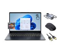 Lenovo Ideapad 1 Laptop, Pantalla Táctil FHD IPS de 15.6", Ryzen 5 7520U (Beats i5-1235U), 8GB RAM, 256GB SSD, Webcam, USB-C, Card Reader, 3 en 1 Essential Bundle, Teclado de US, Windows 11