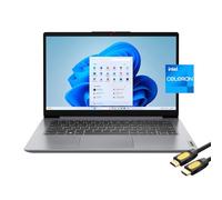 Lenovo Ideapad 1 Laptop para negocios y estudiantes, pantalla HD de 14 pulgadas, Intel Celeron N4020, 4 GB de RAM, 128 GB eMMC, carga rápida, WiFi 6, USB-C, cámara web, HDMI, cable HDMI SPS, Win 11