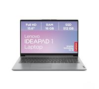 Lenovo IdeaPad 1 Ordenador portátil | Pantalla Full HD de 15,6" | AMD Ryzen 5 | Tarjeta gráfica AMD Radeon | 16 GB de RAM | SSD 512 GB | Windows 11 Home | QWERTZ | Cloud gris | 3 meses Premium Care