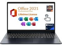 Lenovo Ideapad 1 portátil, pantalla táctil FHD de 15,6 pulgadas (1920 x 1080) con pantalla táctil gratuita Lifetime Office 2021, Ryzen 5 7520U, 8 GB RAM, 256 GB SSD AMD Radeon Graphics, tipo