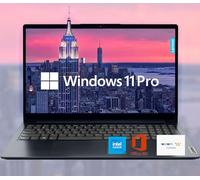 Lenovo IdeaPad 15.6 pulgadas HD antirreflejos con 1 año Microsoft 365, 20 GB de RAM, 384 GB SSD, Windows 11 Pro, WiFi 6, HDMI, USB-C, procesador Intel, lector de tarjetas SD, hasta 9.5 horas de
