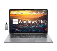 Lenovo Laptop Ideapad 1i 2022 HD de 14 pulgadas, procesador Intel Celeron N4020, 4 GB de RAM, memoria flash eMMC de 64 GB, gráficos Intel HD 500, cámara web HD, altavoces estéreo, gris nube, Windows