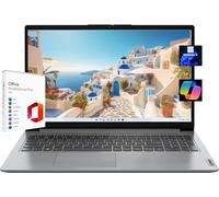 Lenovo Ideapad 1i - Laptop con pantalla táctil FHD de 15.6 pulgadas, con Microsoft Office 2021, Intel Core i3-1215U, 12 GB de RAM, SSD de 256 GB, gráficos Intel UHD, Windows 11 Pro, gris nube