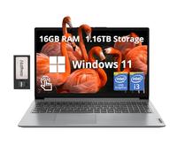 Lenovo IdeaPad 1i - Laptop con pantalla táctil FHD de 15.6 pulgadas, Intel i3-1215U, 16 GB de RAM, 1.16 TB de almacenamiento (SSD de 1 TB + juego de estación de acoplamiento de 160 GB), gráficos Intel