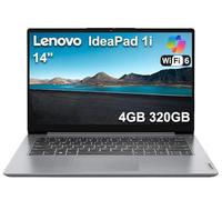 Lenovo Ideapad 1i Laptop de 14 pulgadas con Office 365 de 1 año (4 GB de RAM, 320 GB de almacenamiento (SSD de 256 GB + 64 GB eMMC), Intel de doble núcleo) para negocios, estudiantes, hogar, cámara