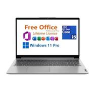 Lenovo IdeaPad 1i - Laptop FHD de 15.6 pulgadas, con Lifetime Office, Intel Core i5-1335U, 16 GB de RAM, SSD de 256 GB, gráficos Intel Iris Xe, Wi-Fi 6,10 horas, batería Win 11 Pro, gris nube,