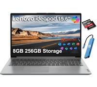Lenovo IdeaPad 1i - Laptop HD de 15.6 pulgadas (8 GB de RAM, SSD de 512 GB + eMMC de 128 GB, Microsoft Office 365 de 1 año, Intel Celeron N4500) para estudiantes, hogar, negocios, teclado numérico