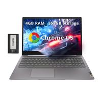Lenovo Ideapad 3 Chromebook FHD de 15.6 pulgadas, Intel Celeron N4500, 4 GB de RAM, 352 GB de almacenamiento (SSD de 64 GB + juego de estación de acoplamiento de 288 GB), gráficos Intel UHD, teclado