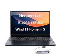 Lenovo IdeaPad 3 3i Laptop (pantalla táctil FHD de 15.6 pulgadas, Intel Core i5-1155G7, 40 GB de RAM, SSD de 1 TB) bisel estrecho, cámara web, batería de larga duración de 12 horas, Wi-Fi 6, IST SD,