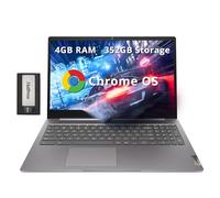 Lenovo Ideapad 3 Chromebook FHD de 15.6 pulgadas, Intel Celeron N4500, 4 GB de RAM, 352 GB de almacenamiento (SSD de 64 GB + juego de estación de acoplamiento de 288 GB), gráficos Intel UHD, teclado