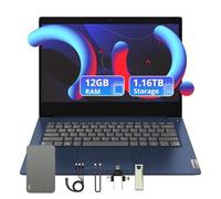 Lenovo IdeaPad 3 - Laptop FHD de 14 pulgadas, 12 GB de RAM DDR4, almacenamiento de 1.16 TB (disco duro de 1 TB y juego de estación de acoplamiento de 160 GB), AMD Ryzen 3 3250U, gráficos AMD Radeon