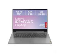 Lenovo IdeaPad 3 Laptop, Pantalla Full HD de 17,3 pulgadas, AMD Ryzen 5 5625U, 8GB RAM, 512 GB SSD, AMD Radeon Graphics, Windows 11, QWERTZ, Artic Grey, 3 meses Premium Care