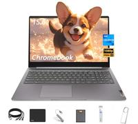 Lenovo IdeaPad 3i 39.6 cm FHD Chromebook, Intel Celeron N4500, Intel UHD Graphics, 4GB RAM, 64GB eMMC, HDMI, Bluetooth, Chrome OS, Arctic Grey, con kit de accesorios 5ave 6 en 1