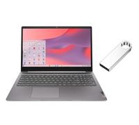 Lenovo IdeaPad 3i Chromebook 39.6 cm FHD 1920 x 1080 Pantalla | Intel Celeron N4500 1.1GHz | Gráficos Intel UHD | Cámara | Gris | 4GB RAM | SSD de 64GB | Chrome OS | Paquete con unidad flash USB de 64