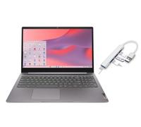 Lenovo IdeaPad 3i Chromebook 39.6 cm FHD 1920 x 1080 Pantalla | Intel Celeron N4500 1.1GHz | Gráficos Intel UHD | Cámara | Gris | 4GB RAM | SSD de 64GB | Chrome OS | Paquete con Hub USB 3.0