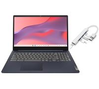 Lenovo IdeaPad 3i Chromebook Pantalla FHD de 15.6 pulgadas | Intel Celeron N4500 | Gráficos Intel UHD | HDMI | Azul abismo | 8 GB de RAM | SSD de 64 GB | Chrome OS | Paquete con concentrador USB 3.0