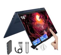 Lenovo Ideapad 5 Laptop 2 en 1 con pantalla táctil WUXGA de 16 pulgadas, AMD Ryzen AI 5 340, 16 GB de RAM, almacenamiento de 2 TB (1 TB SSD y 1 TB estación de acoplamiento), Radeon 840M, teclado