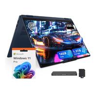 Lenovo IdeaPad 5 - Laptop WUXGA Touch 2 en 1 de 16 pulgadas, AMD Ryzen AI 7 350, 16 GB LPDDR5X, 1.5 TB de almacenamiento (SSD de 512 GB + estación de acoplamiento de 1 TB), AMD Radeon 860M, teclado