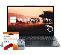 Lenovo IdeaPad Business Laptop, pantalla táctil de 15.6 pulgadas, laptop Windows 11 Pro, procesador Intel Core i5, Microsoft Office Lifetime Suite, auriculares SageNova, azul (Intel Core i5, 16 GB de