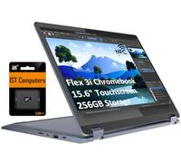 Lenovo IdeaPad Flex 3i Chromebook 39.6 cm FHD 2 en 1 Laptop con pantalla táctil (Intel Pentium N6000, 8 GB de RAM, 256 GB de almacenamiento (128 GB eMMC + tarjeta SD IST de 128 GB)) negocios, hogar