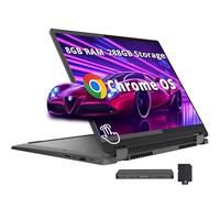 Lenovo IdeaPad Flex 5i 14 pulgadas WUXGA 2 en 1 con pantalla táctil Chromebook, Intel i3-1315U, 8 GB de RAM, 288 GB de almacenamiento (128 GB eMMC + estación de acoplamiento de 160 GB), gráficos UHD