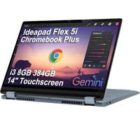 Lenovo IdeaPad Flex 5i Chromebook Plus Laptop 2 en 1 de 14 pulgadas | Almacenamiento 384 (SSD de 256 GB + tarjeta SD de 128 GB), pantalla táctil FHD+, negocios, hogar, estudiantes, cámara web