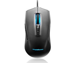 Lenovo IdeaPad Gaming M100 RGB - Ratón para Juegos USB (Sensor óptico 3200 dpi, Tasa de Informe 1000 RPS, Diseño Diestro, 2 Zonas RGB, Retroiluminación Circulante de 7 Colores, Cabe USB 1.8m) Negro