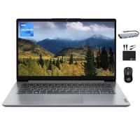 Lenovo Ideapad Laptop (2024) estudiante de negocios, visualización HD de 14 pulgadas, procesador Intel Celeron N4020, 4 GB de RAM, 128 GB (64 GB eMMC+64 GB), Wi-Fi 6, cámara web, batería de larga