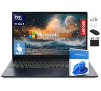 Lenovo IdeaPad - Laptop con pantalla táctil insignia de 15.6 pulgadas 2025, Intel i5 de 10 núcleos, Lifetime Office 2024, Copilot AI, 24 GB de RAM, almacenamiento de 1.5 TB (SSD de 1 TB + 500 GB de