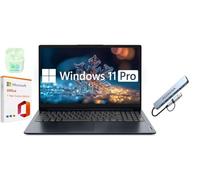 Lenovo IdeaPad Laptop de 15.6 pulgadas, 12 GB de RAM 640 GB de almacenamiento (SSD de 256 GB + eMMC de 128 GB + estación de acoplamiento de 256 GB), Windows 11 Pro con Microsoft Office 365 de 1 año