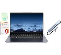 Lenovo IdeaPad - Laptop empresarial de 14 pulgadas, 4 GB de RAM y 1.6 TB de almacenamiento (SSD de 1 TB + eMMC de 128 GB + juego de estación de acoplamiento de 512 GB), Windows 11 Pro con Microsoft