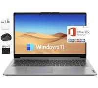 Lenovo IdeaPad - Laptop insignia más reciente, pantalla HD de 15.6 pulgadas, procesador Intel de doble núcleo de hasta 2.8 GHz, 8 GB de RAM, SSD de 128 GB + eMMC de 128 GB, Microsoft Office 365 1-Y,