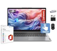 Lenovo IdeaPad Laptop Pantalla táctil FHD IPS de 15.6 pulgadas para negocios, 16 GB de RAM, 1 TB de almacenamiento (SSD de 500 GB + 500 GB de ext.), Intel i3 de 6 núcleos, Wi-Fi 6, batería larga,