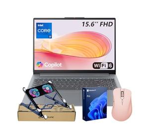 Lenovo IdeaPad Slim 3 Business Laptop de productividad mejorada con IA, pantalla FHD de 15.6 pulgadas, Intel Core i7-13620H, 16 GB de RAM, 1 TB SSD, Wi-Fi 6, W11P, tarjeta SD, paquete con enfriador de