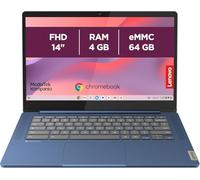 Lenovo IdeaPad Slim 3 Chrome 14M868 - Ordenador portátil de 14 pulgadas FHD (MediaTek Kompanio 520, 4 GB de RAM, 64 GB SSD, brazo Mali-G52 2EE MC2 GPU, Chrome OS) Versión francesa Teclado AZERTY