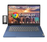 Lenovo IdeaPad Slim 3 Chromebook - Laptop con Pantalla táctil FHD de 14 Pulgadas, MediaTek Kompanio 520, 4 GB LPDDR4X, 352 GB de Almacenamiento (eMMC de 64 GB + Juego de estación de Acoplamiento de