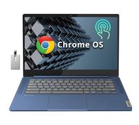 Lenovo IdeaPad Slim 3 Chromebook, laptop con pantalla táctil IPS FHD de 14 pulgadas, procesador MediaTek Kompanio 520, 4 GB de RAM, 64 GB eMMC, cámara web, teclado regular, WiFi6, Chrome OS, azul