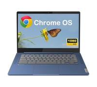 Lenovo IdeaPad Slim 3 Chromebook, pantalla Full HD de 14 pulgadas (1920 x 1080), CPU MediaTek Kompanio 520 de 8 núcleos, 4 GB de RAM, 320 GB (eMMC de 64 GB + tarjeta micro SD de 256 GB), Wi-Fi 6, azul