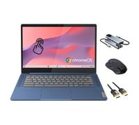 Lenovo IdeaPad Slim 3 Chromebook, Pantalla Táctil FHD LCD de 14", MediaTek Kompanio 520, 4GB RAM, 64GB eMMC, WiFi 6, Micro SD Card Reader, USB-C, Teclado de US, 3 en 1 Essential Bundle, Chrome OS