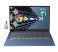Lenovo IdeaPad Slim 3 Chromebook, laptop con pantalla táctil IPS FHD de 14 pulgadas, procesador MediaTek Kompanio 520, 4 GB de RAM, 64 GB eMMC, cámara web, teclado regular, WiFi6, Chrome OS, azul