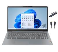 Lenovo IdeaPad Slim 3 - Laptop con pantalla táctil FHD de 15.6 pulgadas, AMD Ryzen 5 7520U, 8 GB DDR5 RAM, 1 TB SSD, Win11 Home, AMD Radeon 610M, Wi-Fi, Copilot AI, gris ártico con accesorios TGY