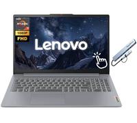 Lenovo IdeaPad Slim 3 - Laptop de negocios con pantalla táctil FHD de 15.6 pulgadas, AMD Ryzen 7, 16 GB de RAM 1 TB SSD, lector de tarjetas SD, Windows 11 Home, estación de acoplamiento SageNova, gris