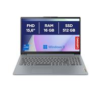 Lenovo IdeaPad Slim 3 Portátil FHD (1920 x 1080), Intel Core i7-13620H, RAM 16 GB SSD de 512 GB, WiFi 6, Windows 11 - Arctic Grey, exclusivo de Amazon