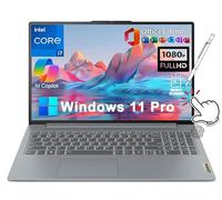 Lenovo IdeaPad Slim 3i Copilot AI Business Laptop, Lifetime MS Office, pantalla táctil FHD de 15.6 pulgadas, Intel 10-Core i7-1355U, 16GB DDR5 RAM, 1TB SSD, lector KB FP retroiluminado, Wi-Fi 6