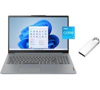 Lenovo IdeaPad Slim Laptop FHD de 15.6 pulgadas | Procesador Intel Core i3-N305 | Gráfico Intel UHD, cámara web 720P | Gris | 8 GB RAM DDR5 | SSD de 256 GB | Windows 11 S | Paquete con unidad flash