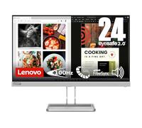 Lenovo L24i-40 - Monitor FHD 23.8" (IPS, 1920 x 1080 px, 100Hz, Tiempo de Respuesta 4ms, 16:9, HDMI, VGA, Montaje VESA 100 mm, Soporte de Inclinación) Color Gris Nube, Versión previa
